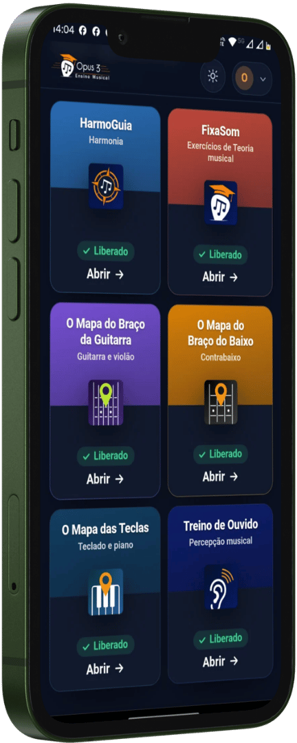 A Central de Apps da Opus 3