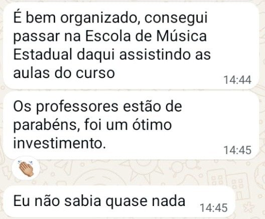 Depoimento de aluno