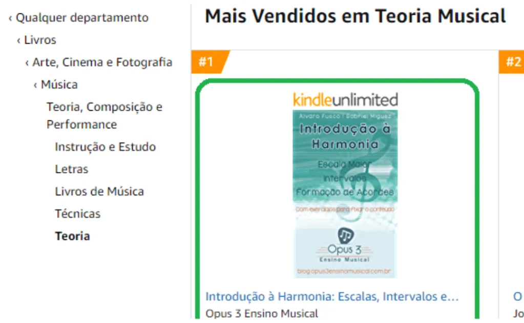 1º Lugar na Amazon eBooks — Teoria Musical